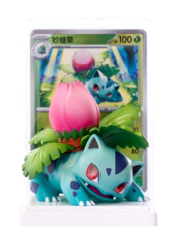 Pokemon TCG Ivysaur card 151C-002/151 & Figure “Collect 151