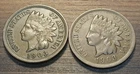 1903 Indian Head Cent,  Very Fine + VF+, Lot Of 2 (1F)