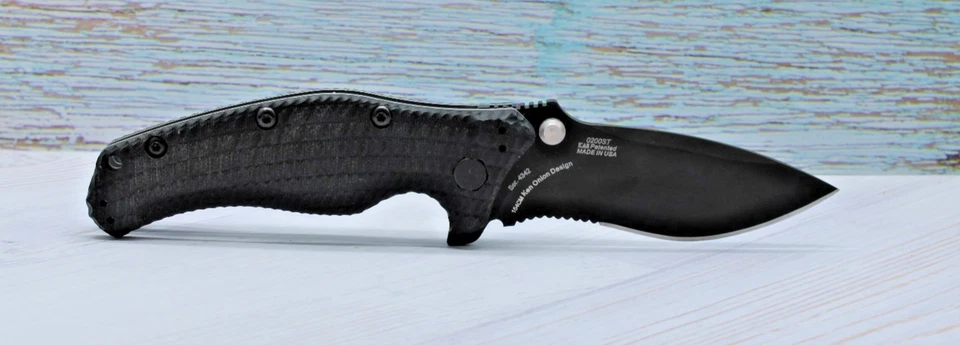 Faca combo dobrável ZT tolerância zero 0200ST descontinuada nova/sem caixa Ken Onion - Imagem 4 de 4