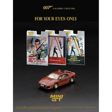 Mini GT Lotus Esprit Turbo Con Sci With Ski 1981 007 James Bond For Your Eyes Only Solo Per I Tuoi Occhi Japanese Blister Packaging 1:64 MGT00912-007J
