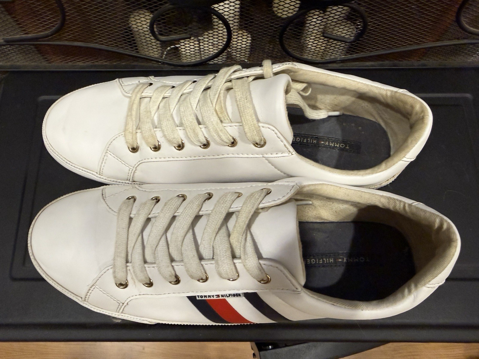 Tommy Hilfiger Twilightz White Striped Sneakers Men's Size 11 Man Made Upper thumbnail 3