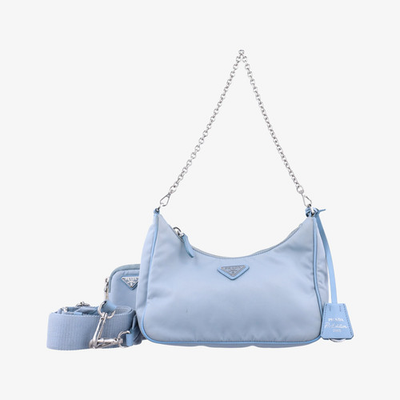 #ad PRADA Reedition 2005 Renylon Blue Nylon 1BH204 272 3 $879.99