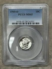 1945-D Mercury Dime - MS65 - PCGS - White & Lustrous