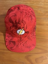 DC Comics The Flash Rojo Floral Correa Sombrero Slouch Bioworld Gorra Rayo