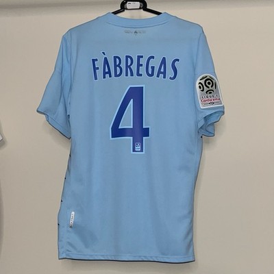 AS Monaco 2019/20 Kappa Third Fußball Trikot Fabregas 4 hellblau Herren Large