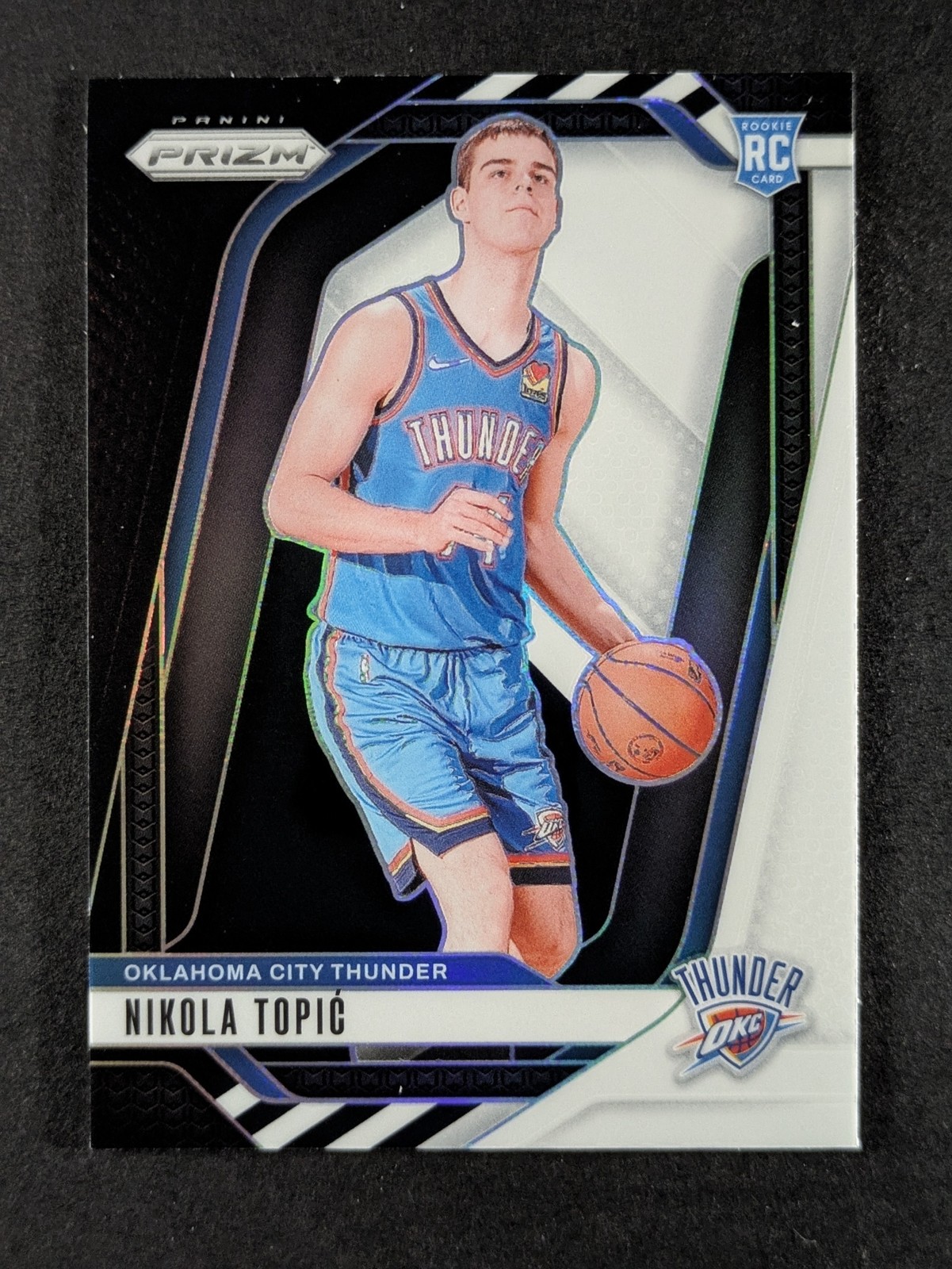 2024-25 Panini Prizm NIKOLA TOPIC RC Black White Oklahoma City Thunder #230