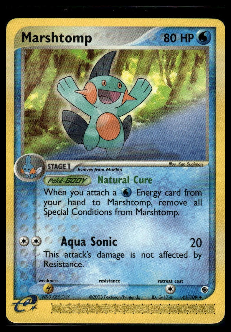 Marshtomp - Ruby and Sapphire 41/109 NM