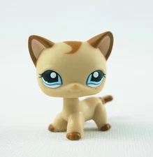 Mini Pet Shop Toys Kids Toys Caramel Swirl LPS #1024 Collection Short Hair Cat