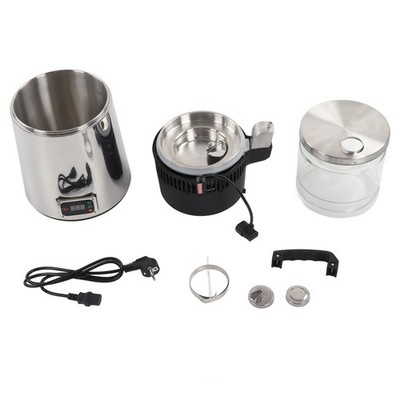 ］4L Water Distiller 750W Glass Bucket 304 Stainless Steel Distilled Water