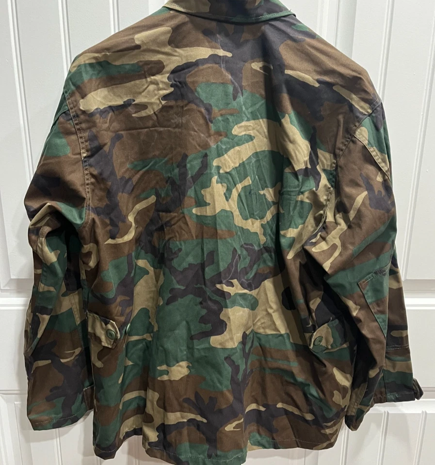 Men Sz XL REGULAR Camo Heavy Duty Field Shirt SKATER OUTDOOR GRUNGE STREETWEAR - Image 2 of 4