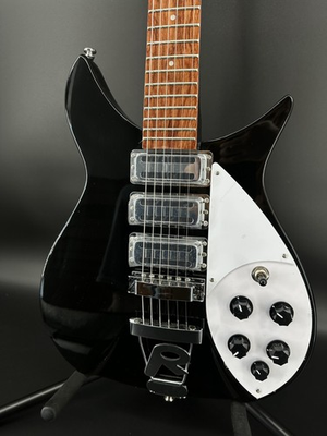 #ad US warehouse RIC 325 Model John Lennon Black Electric Guitar Chrome Hardware $280.25