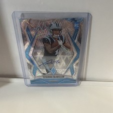 Tetairoa McMillan RC 2025 Phoenix Silver Lazer Prizm Auto Carolina Panthers