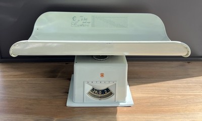 Vintage Baby Nursery Scale Detecto Teal Retro 25lb Boy Girl Values MCM EUC