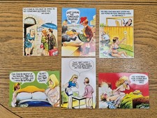6 Bamforth Saucy Seaside Postcards Unused Job Lot Bundle