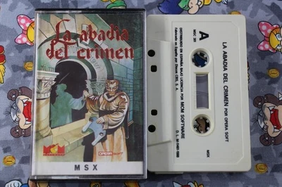 MSX CINTA OPERA SOFT MCM LA ABADIA DEL CRIMEN EN ESPAÑOL - Imagen 1 de 4