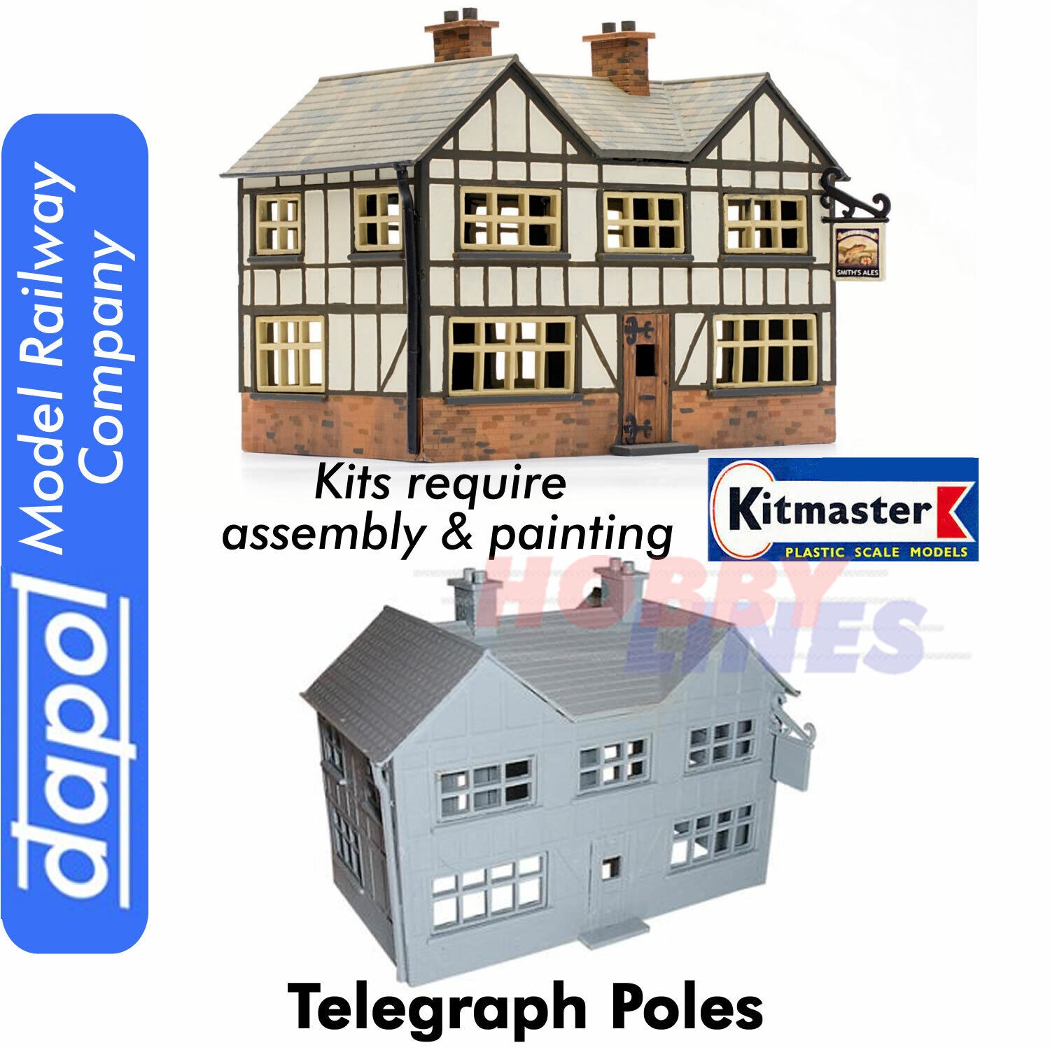 COUNTRY INN KitMaster Town Building Kit Model Railway C025 Dapol OO Gauge