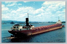 Harry WM Hosford Coal Cargo Ship c1960 Vintage Postcard