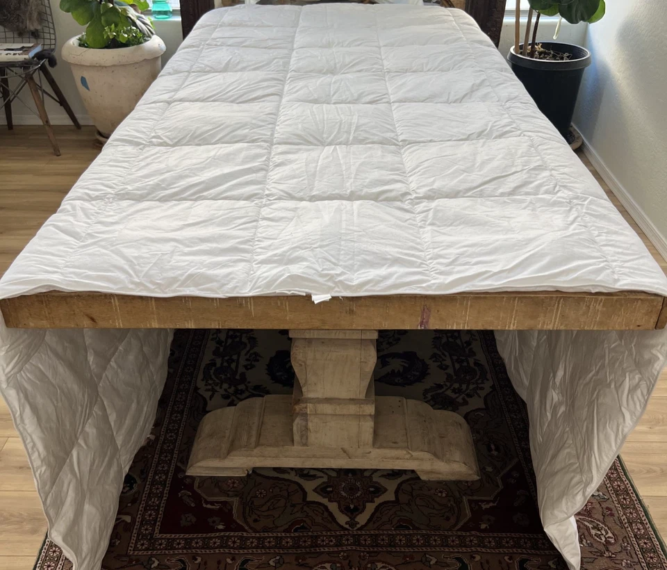 Garnet Hill Signature White Duvet Insert 95 x 105" 100% Supima Cotton - Image 2 of 4