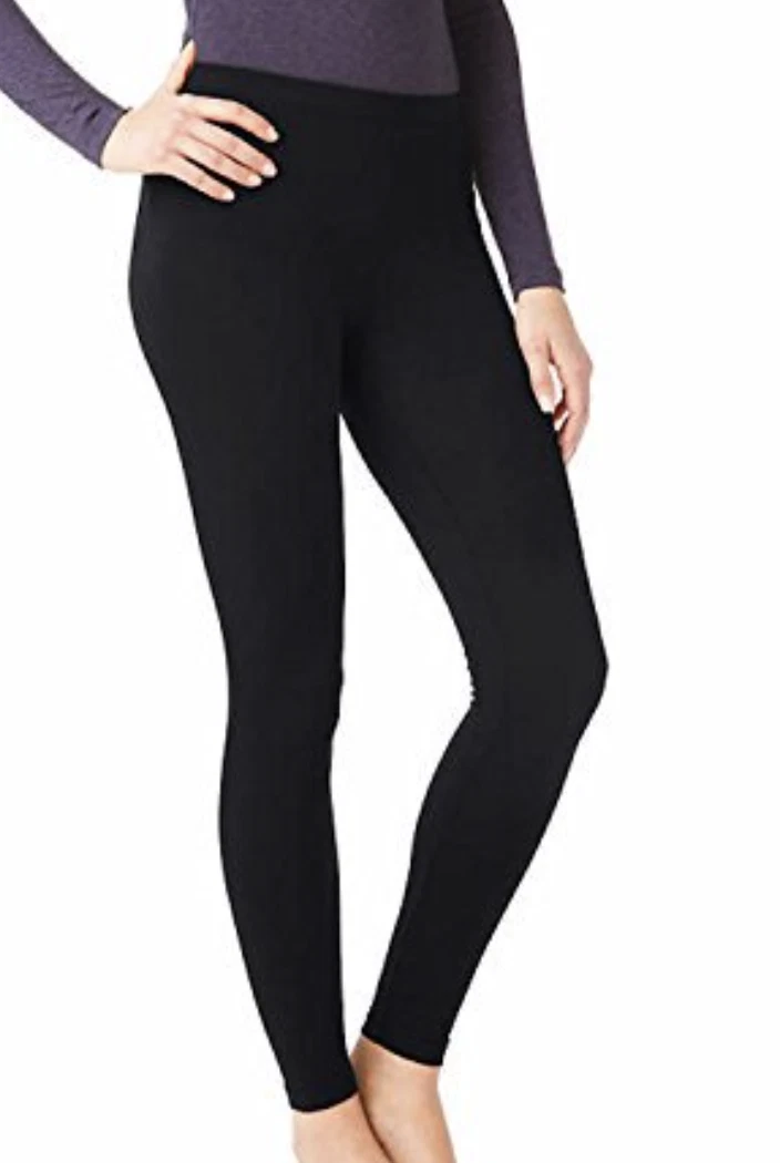 32 DEGREES HEAT Warm Base Layer Pant Black Leggings NEW Womens Sz S 4 / 6