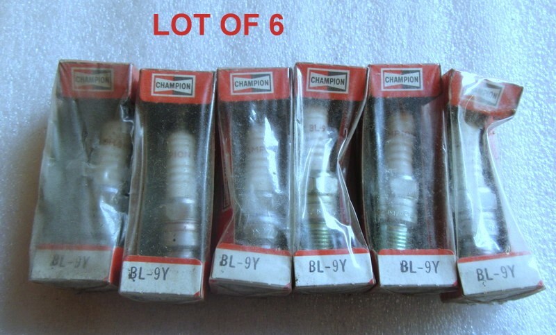 SP24 Champion Marine BL-9Y Spark Plug Lot of 6 OEM New Factory Boat Parts