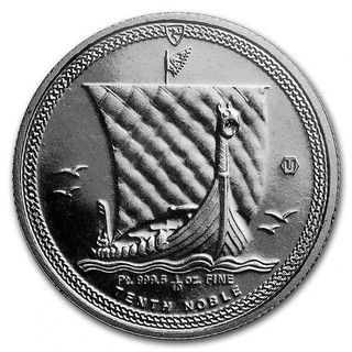 2016 Isola di Man 1/10 oz PLATINO .999 moneta nobile platino fine lingotti