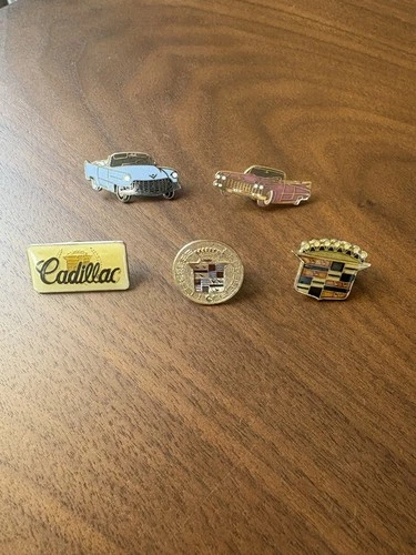 5 Cadillac Hat Pin Lapel Pin Crest Emblem Accessory Badge GM Eldorado Deville
