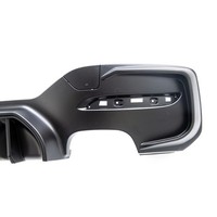 Heckansatz Diffusor Passend FüR BMW F20 F21 LCI M-Paket Schwarz 4 Rohr