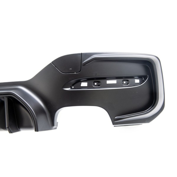 Heckansatz Diffusor Passend FüR BMW F20 F21 LCI M-Paket Schwarz 4 Rohr-image