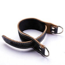 Cowhide Fitness Ankle Straps Adjustable D-Ring Foot Support Cuffs Gym Leg Streng