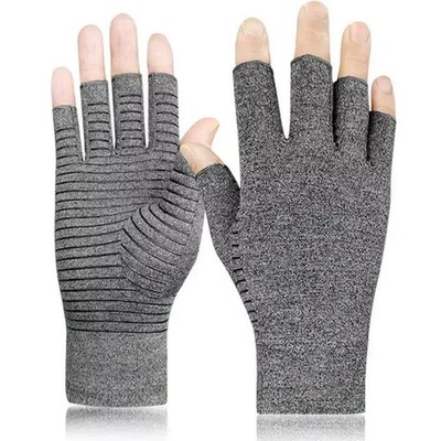 Anti Arthritis fingerlose Kupfer Kompressionshandschuhe Handstütze Schmerzlinderung UK