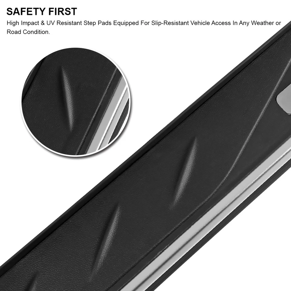 Fits 2019-2025 Toyota RAV4 Side Step Bars Running Boards Nerf Bar Aluminum 2PC - Изображение 4 из 4