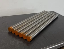 52100 Steel Round Bar Stock 3/4 Diameter x 12" Length ,Knife (6 PC LOT)