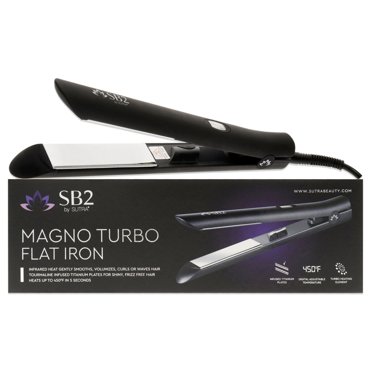 Magno Turbo Flat Iron 10HSMT B1 Black by Sutra for Unisex 1 Pc Flat Iron eBay