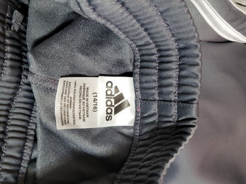 Adidas Jugend Kinder grau 3 Streifen Jogginghose Jogger Größe Large (14/16) - Bild 4 von 4