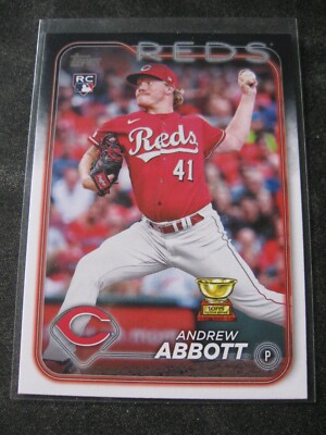 ANDREW ABBOTT 2024 Topps Series One #214 CINCINNATI REDS Rookie RC Mint