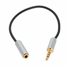 3.5mm 1/8" TRRS 4 Pole Male to Female Audio Balanced Extension Cable 0.5 10FT