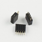 5Pcs Gold Plated 1.27mm Pitch Single Row Female 5 Pin Header Strip PH:4.6mm