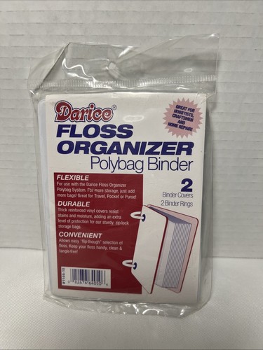 NEW Darice Floss Organizer Polybag System 36 Bags & Binder Covers - Picture 3 of 3