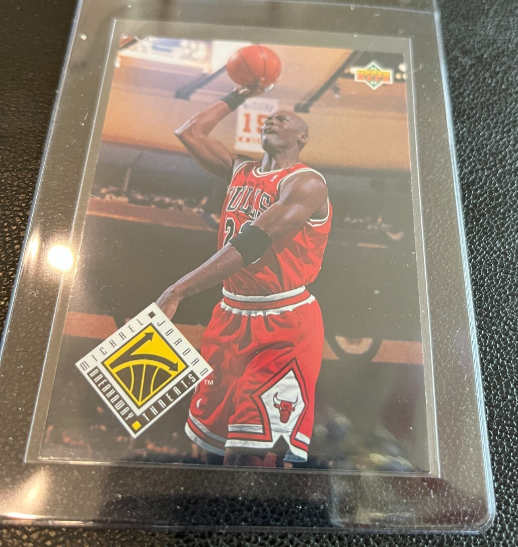 1993-94 Upper Deck Basketball Michael Jordan Breakaway Threats #438