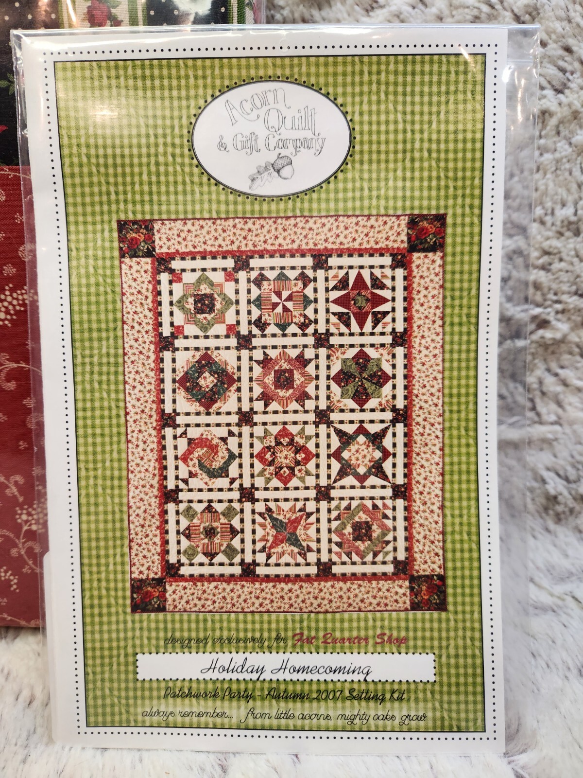 Retired* 62x77 Quilt Kit "Holiday Patchwork Party Finishing