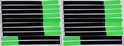 20 x Hook and Loop Cable Ties 300 x 20mm Neon Green Cable Hook and Loop Cable Hook and Loop Hook and Loop