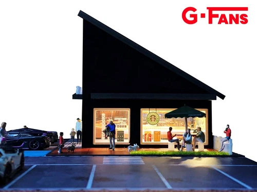 GFANS Model 1:64 Model Shop Building Led Diorama Building Scene Model with Light - Picture 16 of 20