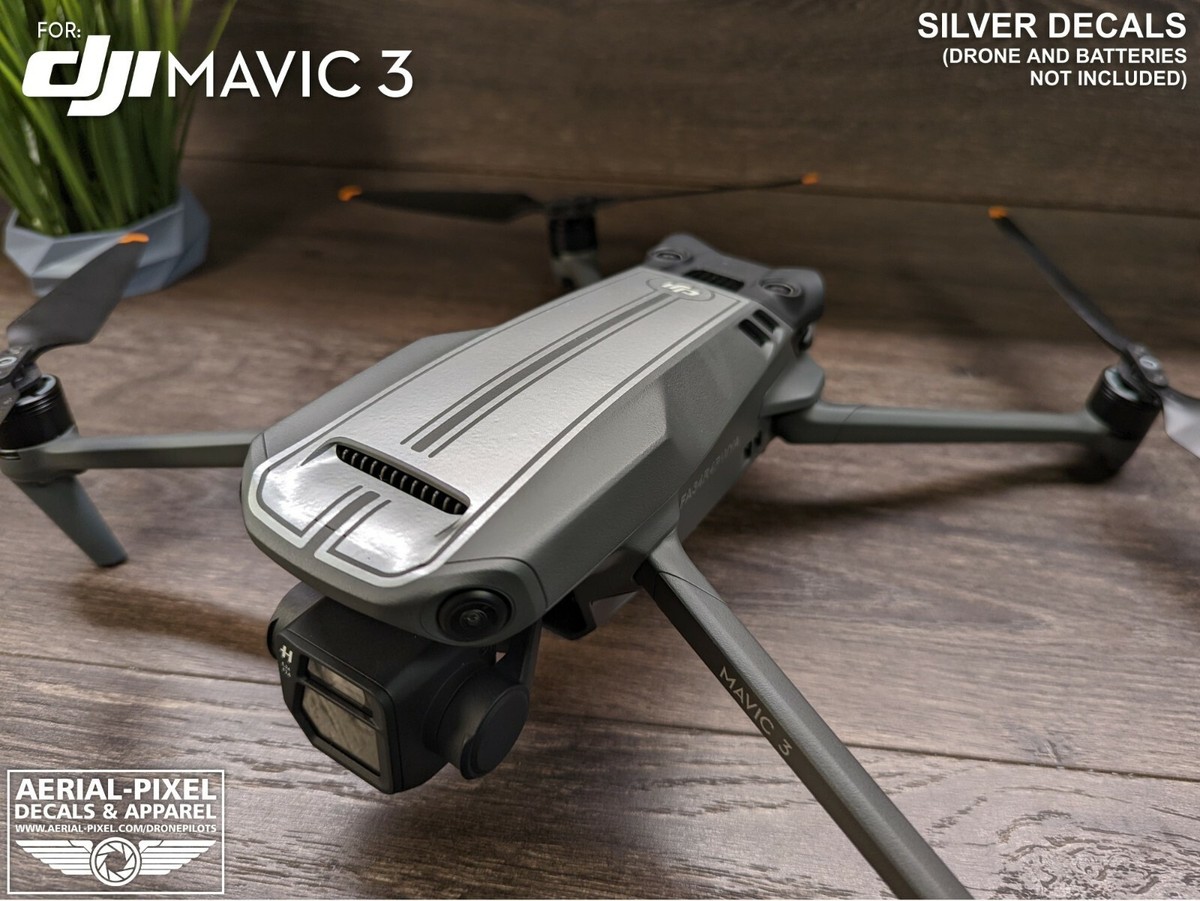 DJI Mavic 3 Racing Stripes With Battery Decals Number #1-3 Sticker