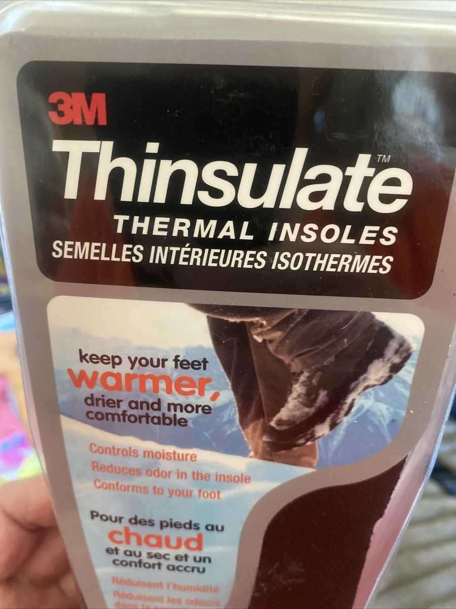 3M Thinsulate Thermal Replacement insoles mens Small 5-6 Womans
