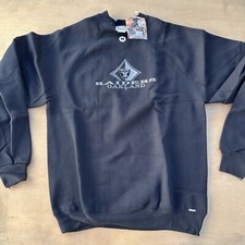 Deadstock 90s Oakland Raiders Pullover VTG Sweatshirt NOS Embroidered M USA