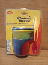 TOMMEE TIPPEE BABY FRESSBECHER (2) MIT W&Auml;RMESENSOR L&Ouml;FFEL PERFEKT ZUM ENTW&Ouml;HNEN N
