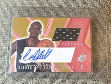 2001-02 Spx Spectrum Samuel Dalembert Sixers Rookie Jersey Auto Red #9/25!