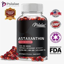 Astaxanthin 12mg - Anti-aging, Anti-wrinkle, Helps Cardiovascular Health