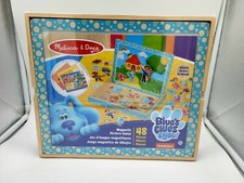 Melissa Doug Blue's Clues You Wooden Magnetic Picture Game 48 Pieces