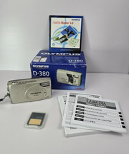Olympus CAMEDIA D-380 2.0MP Digital Camera - Silver Used Box WORKS